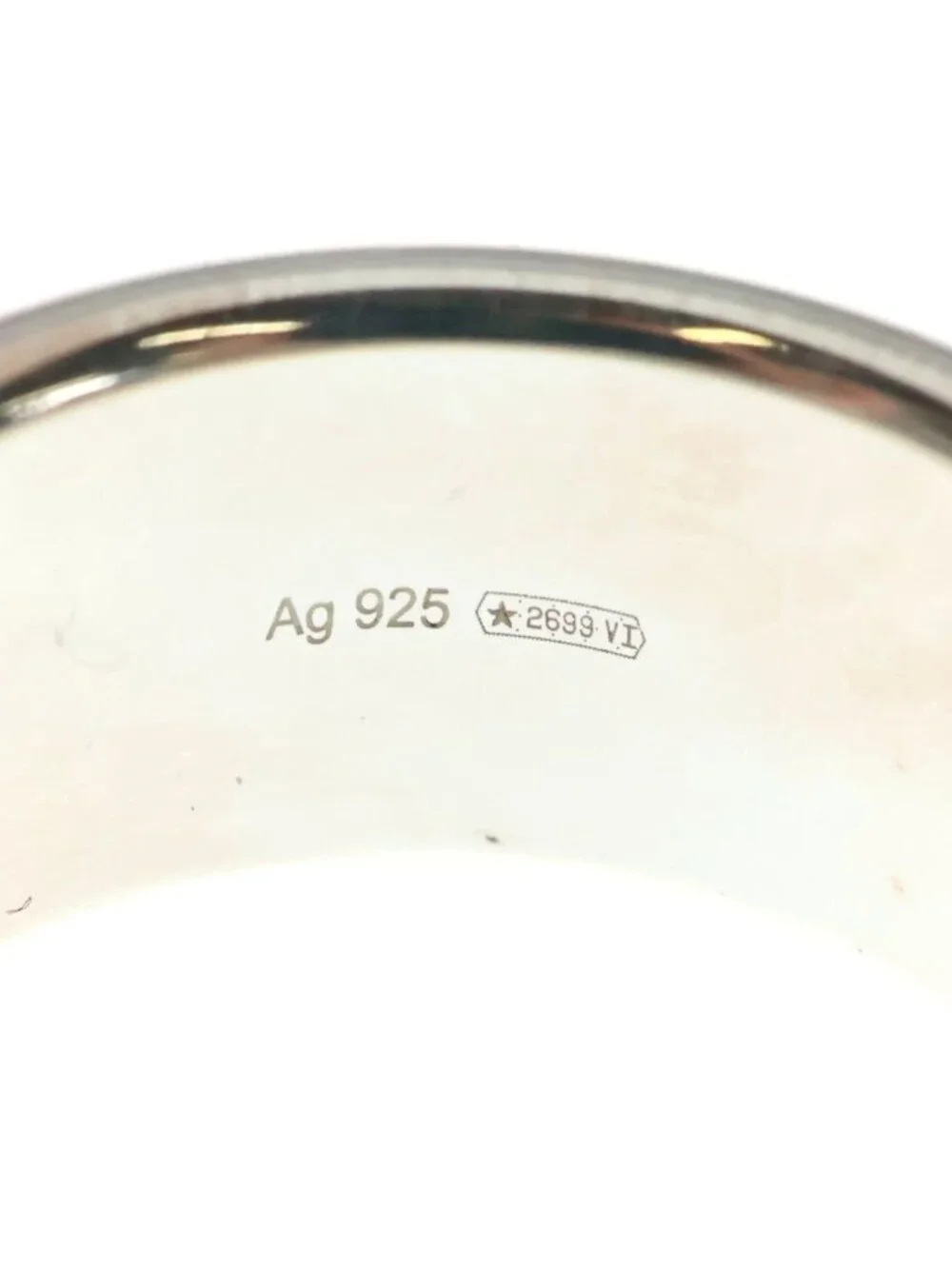 Gucci Diagonal Ring Silver